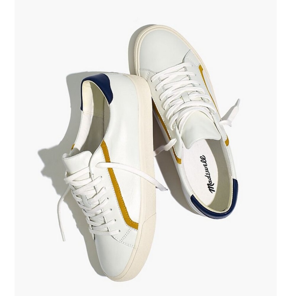 Madewell Sidewalk Low-Top Sneakers in Colorblock sz 8